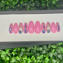 Load image into Gallery viewer, Pink Princess Nails